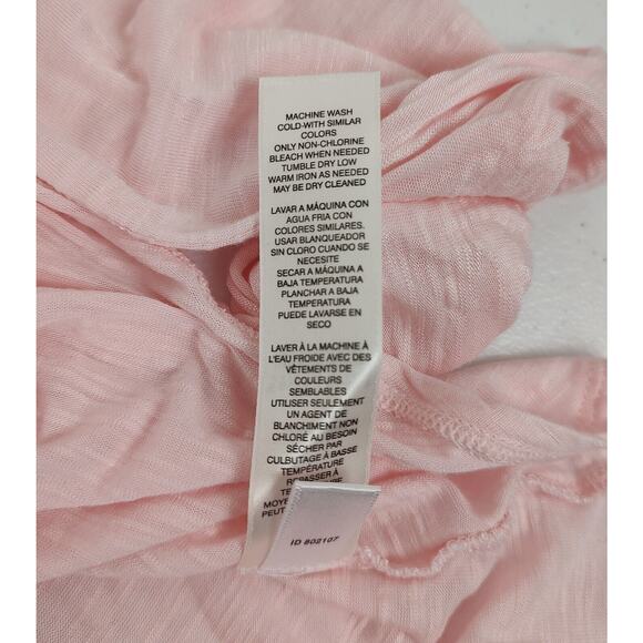 Black White Size Large Women Pockets Keyhole Tab Sleeve Hi Lo - Picture 6 of 8